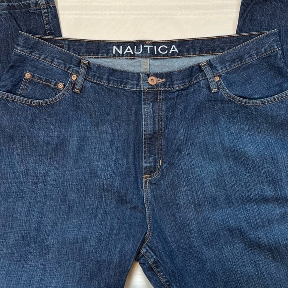 NAUTICA 40 X‎ 30 Relaxed Fit EUC Blue - Picture 1 of 8